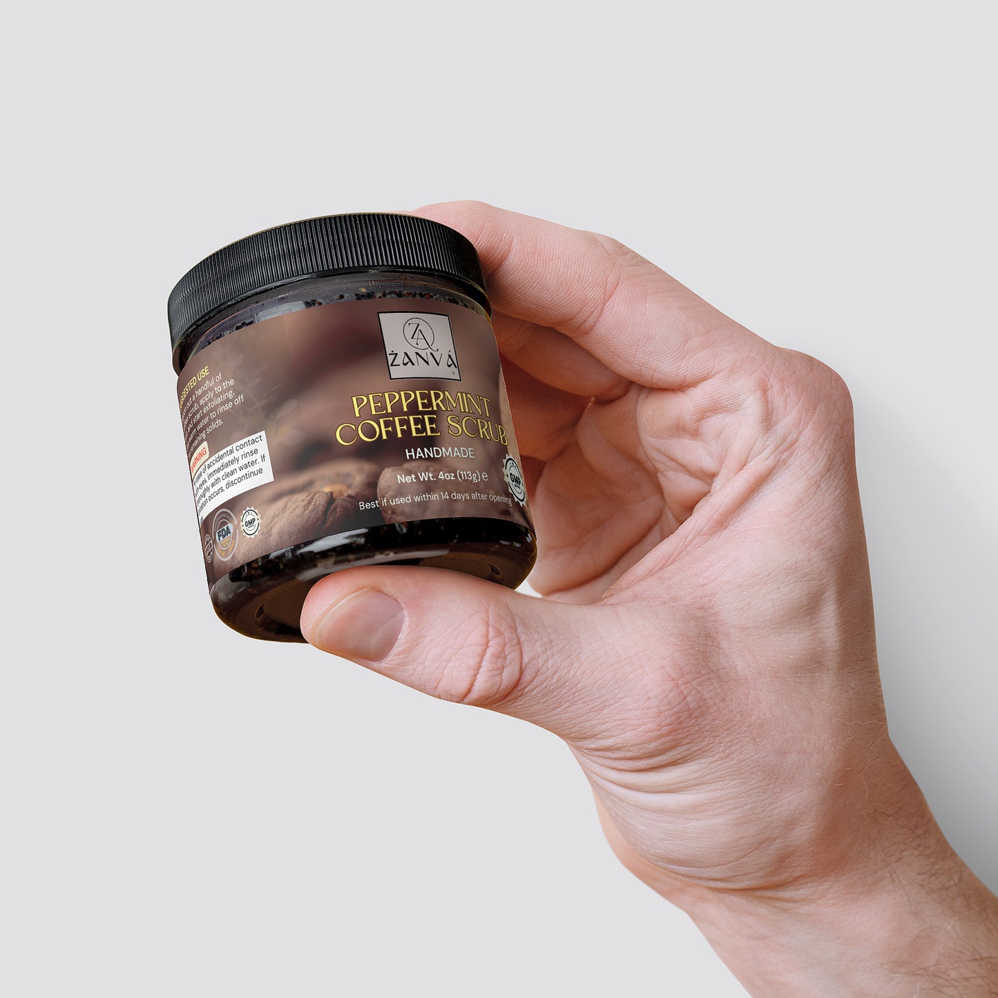 Peppermint Coffee Scrub