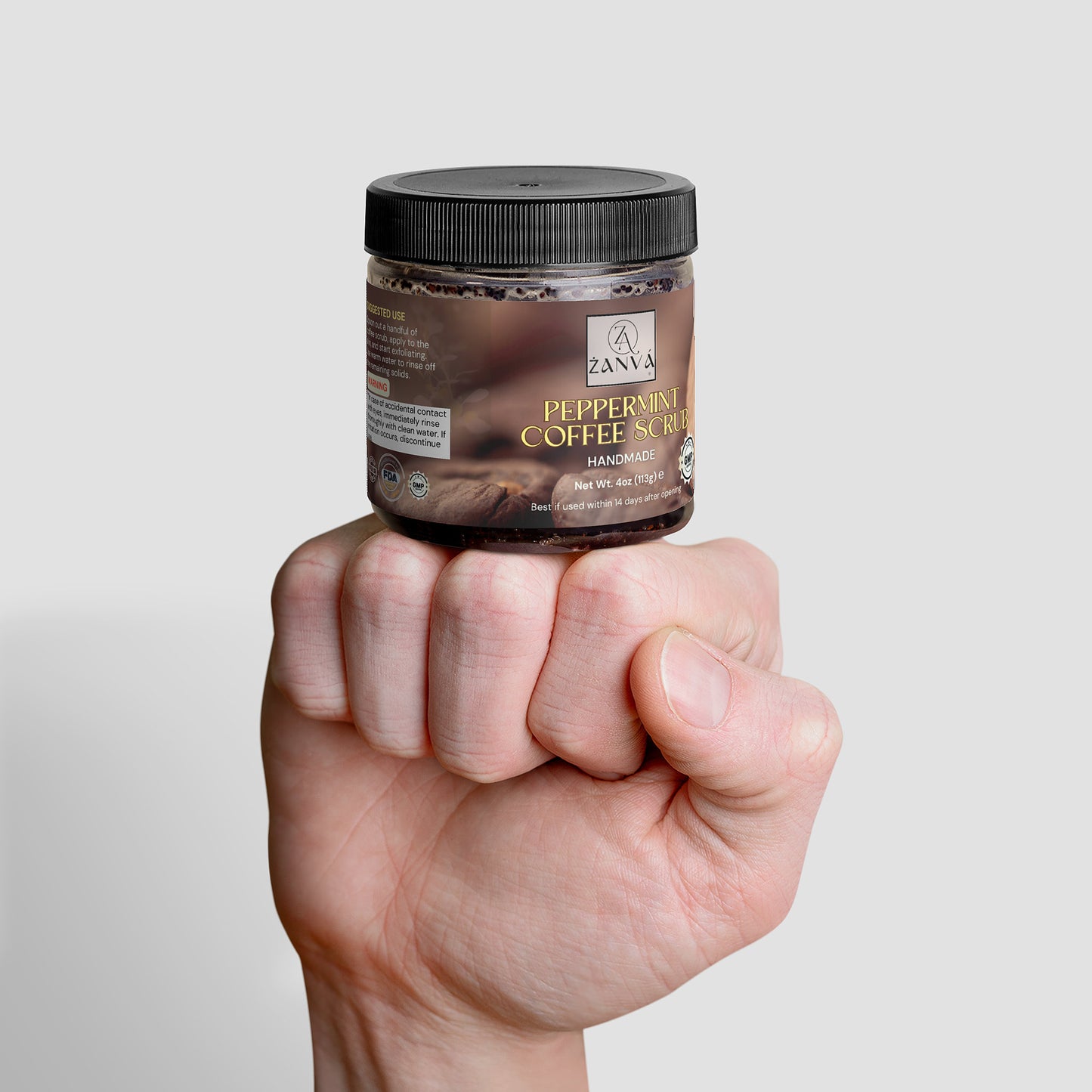 Peppermint Coffee Scrub