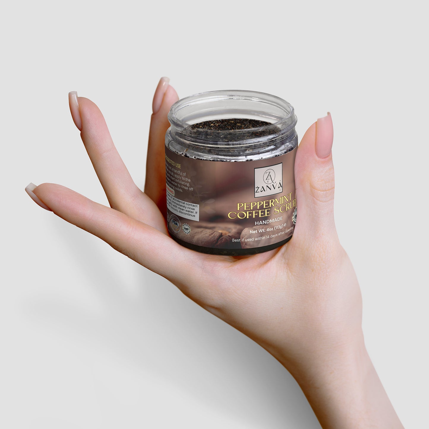 Peppermint Coffee Scrub