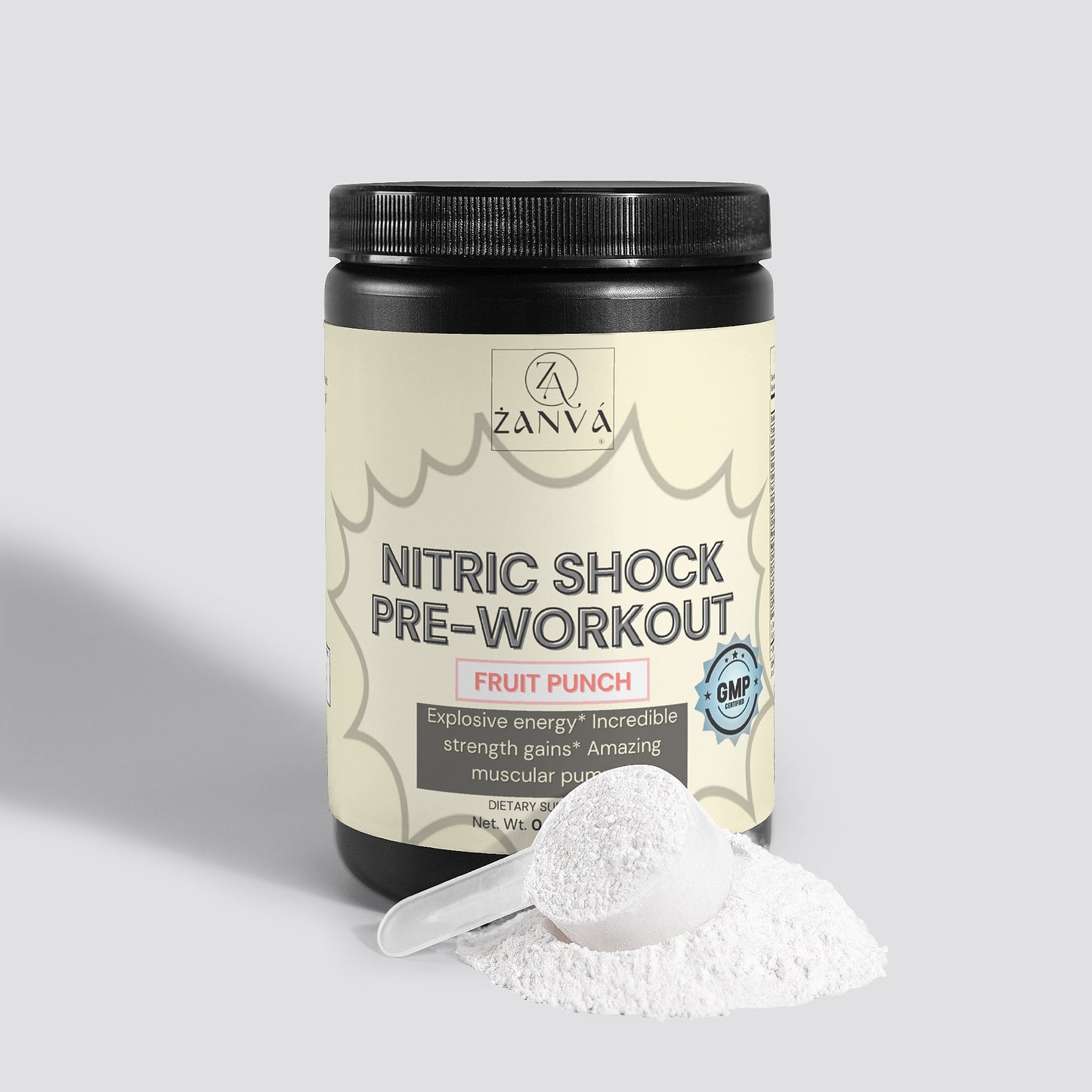 Nitric Shock Pre-Workout Powder (Fruit Punch)