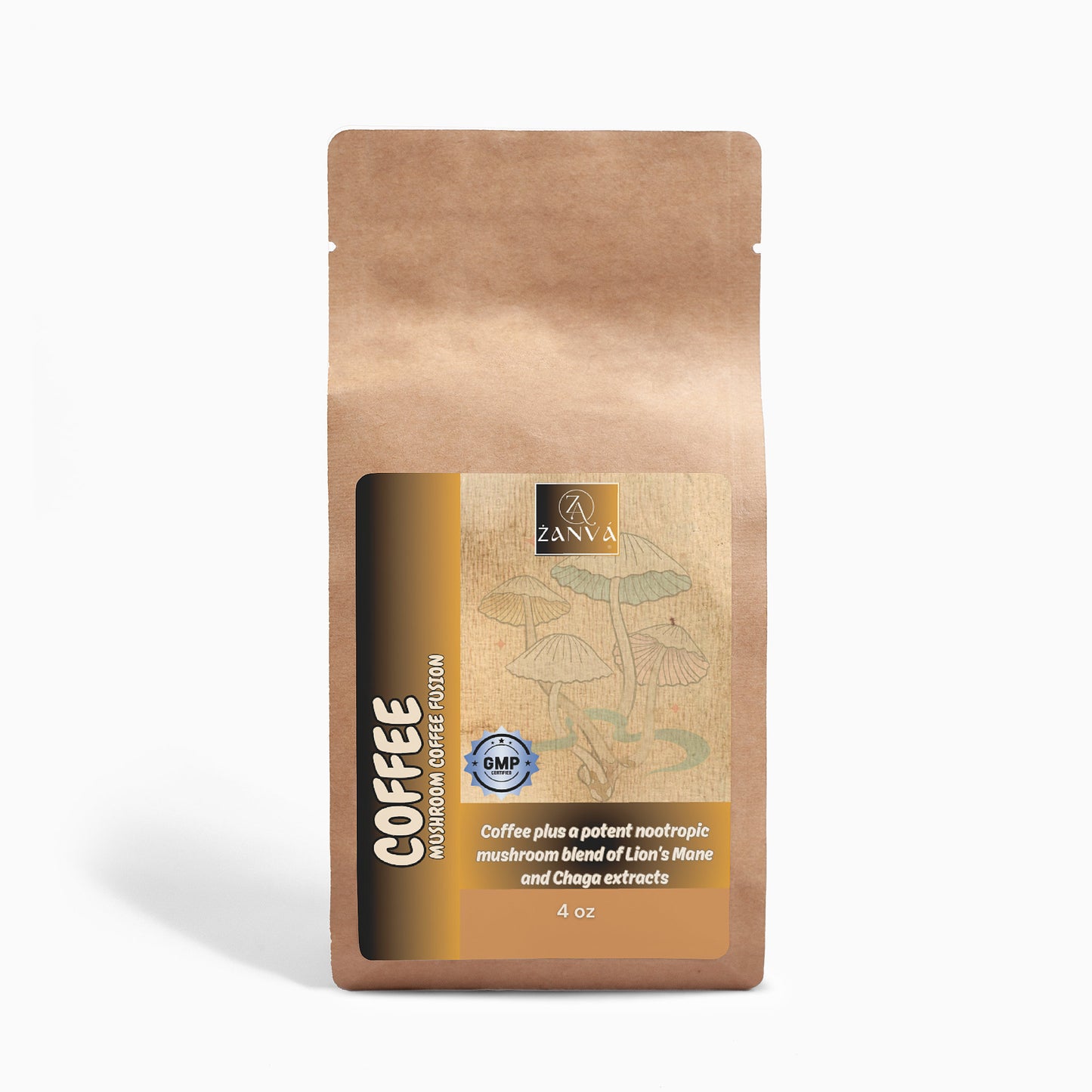 Mushroom Coffee Fusion - Lion’s Mane & Chaga 4oz