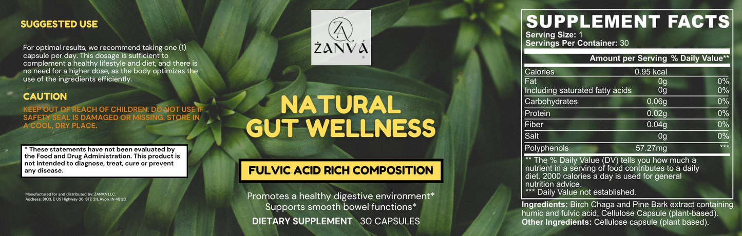 Natural Gut Wellness Capsules