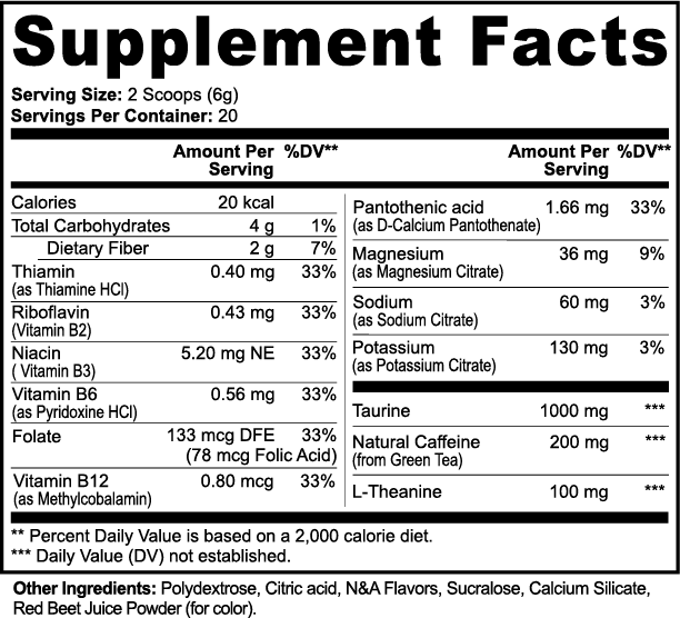 Polvo energético (Guayaba y frutos rojos)