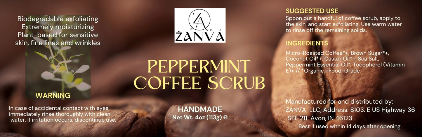 Peppermint Coffee Scrub