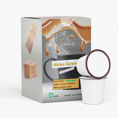 Molten Caramel Coffee Pods (Dark Roast)