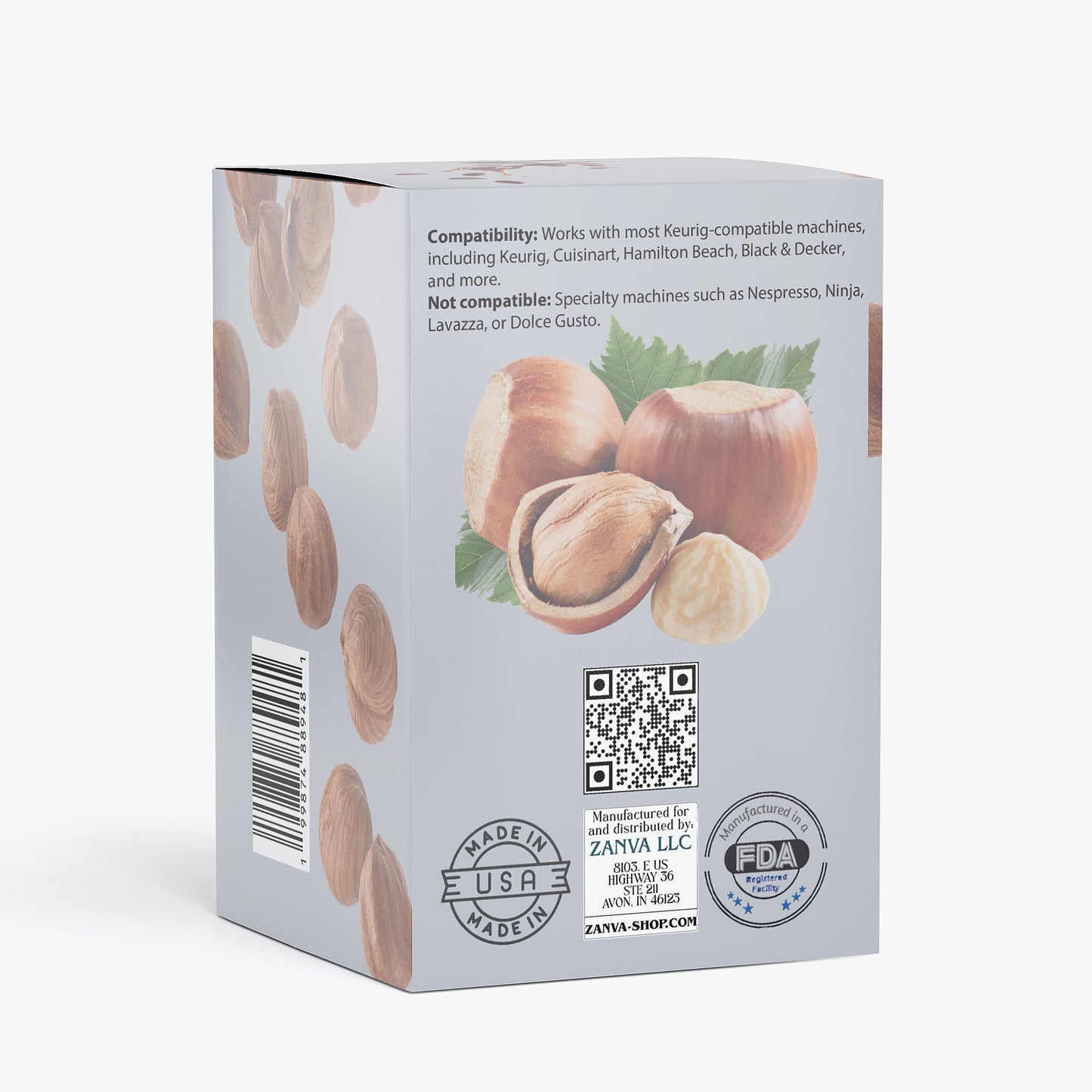 Rich Hazelnut Coffee Pods (Medium Roast)