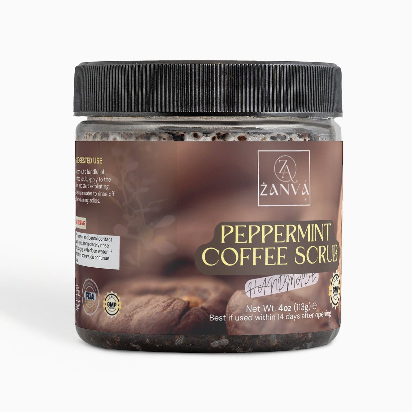 Peppermint Coffee Scrub