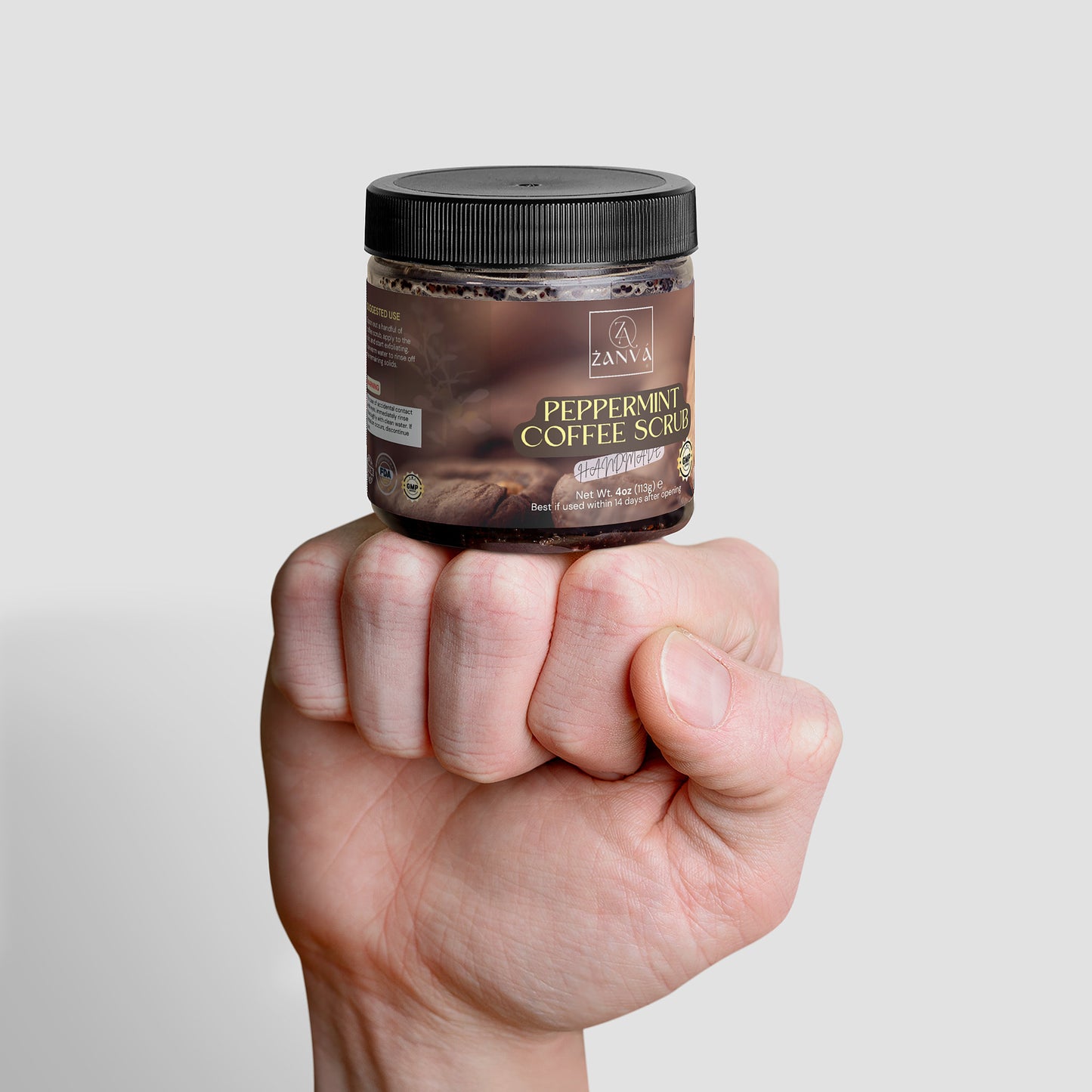 Peppermint Coffee Scrub