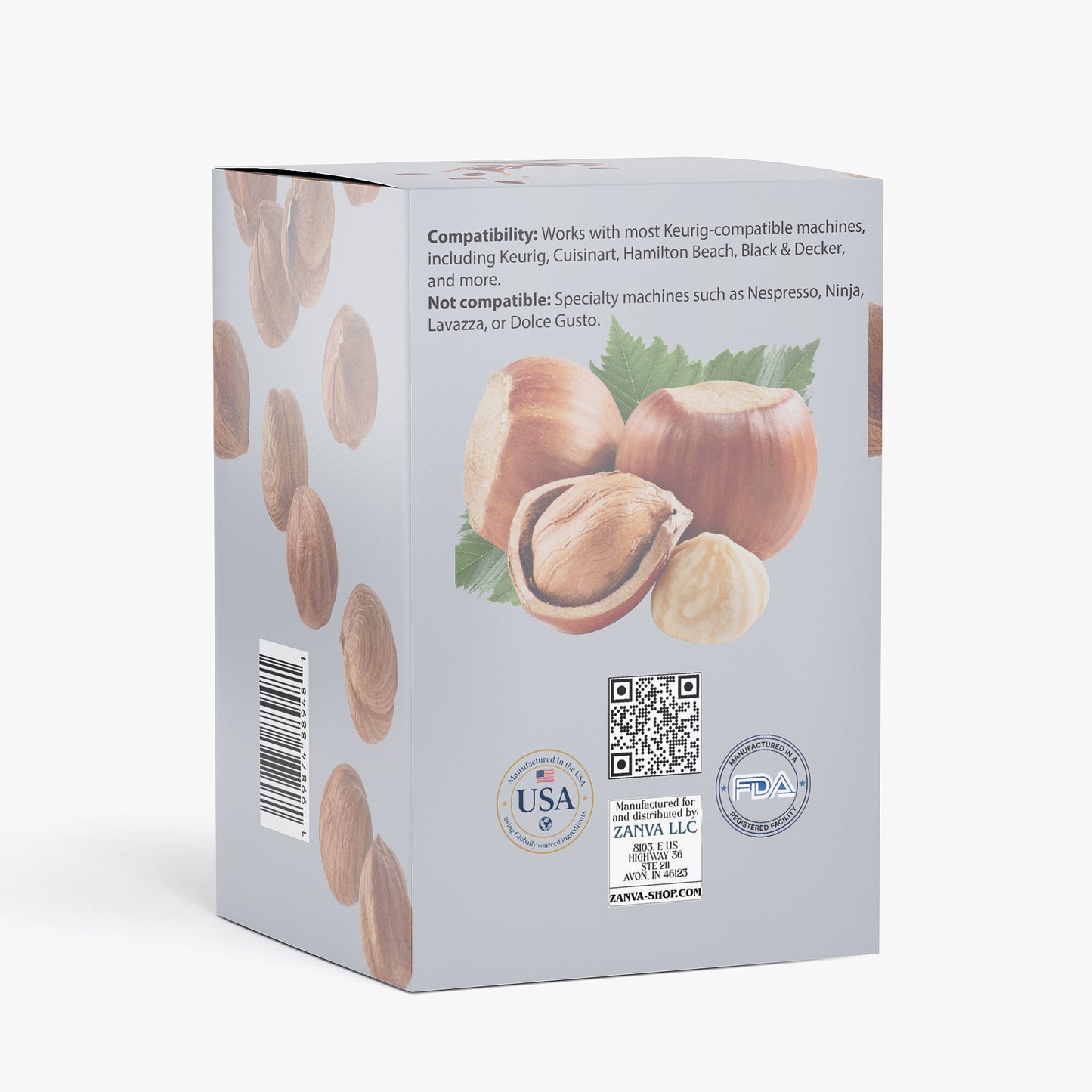 Rich Hazelnut Coffee Pods (Medium Roast)