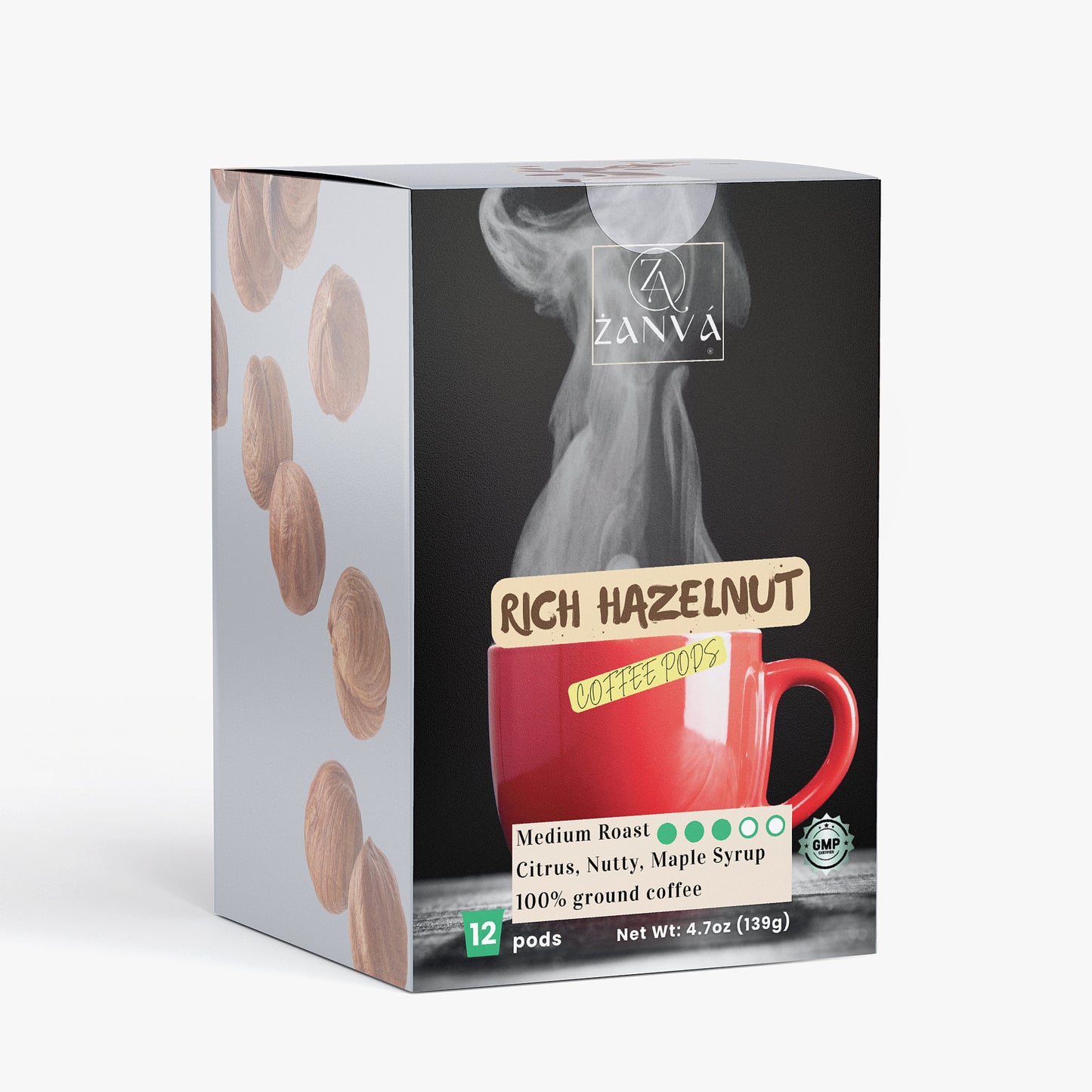 Rich Hazelnut Coffee Pods (Medium Roast)