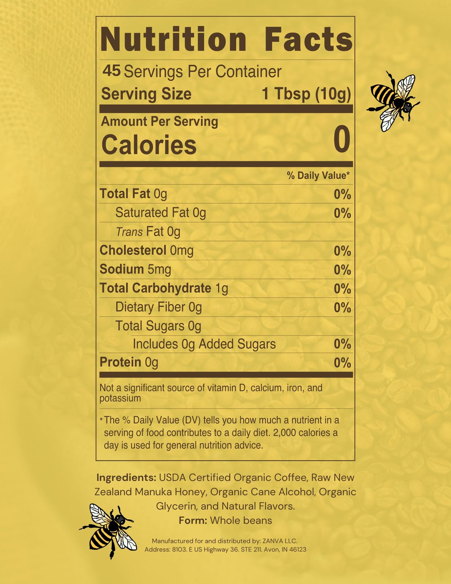 Manuka Honey Coffee 16oz