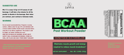 BCAA Post Workout Powder (Honeydew/Watermelon)