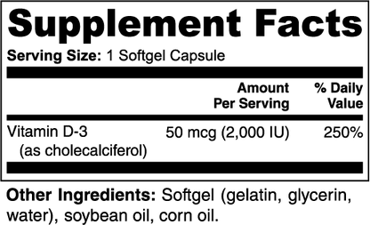 Vitamin D3 2000 IU